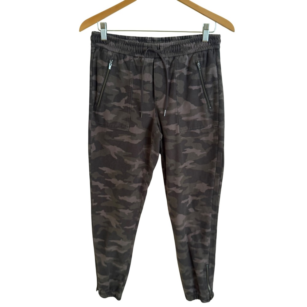 Athleta Farallon Camo Jogger Pants Camouflage Zip Pocket‎ Size 4 27" Imseam